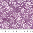 Water Lilies Plum 44"/45" Cotton Fabric Per Yard