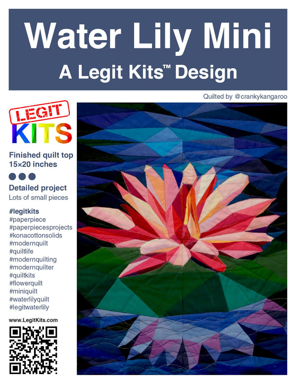 Water Lily Mini Quilt Kit