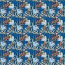 Whimsy Blue Floral 44"/45" Fabric Per Yard