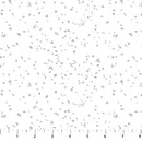White Gray Petals Flourish Cotton 44"/45" Fabric Per Yard