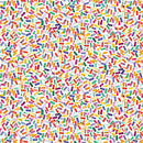 White Mingle Confetti Cotton 44"/45" Fabric Per Yard