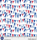 White Patriotic Minis PMIN-6044-W Cotton 44”/45” Fabric Per Yard