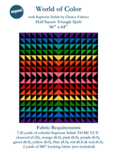 World of Color Quilt Kit - Supreme Solids Edition