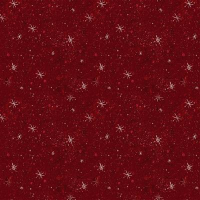 Gingerbread Christmas - Stars - Dark Red