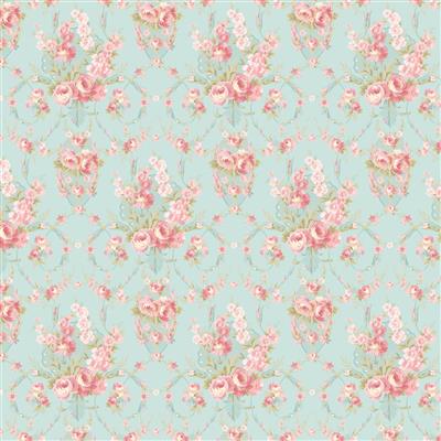 Charlotte - Damask - Turquoise