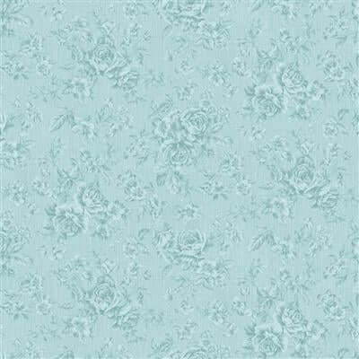Charlotte - Tonal Roses - Dark Turquoise