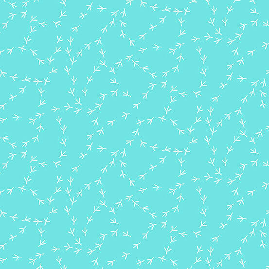 Chicken Tracks - Light Teal