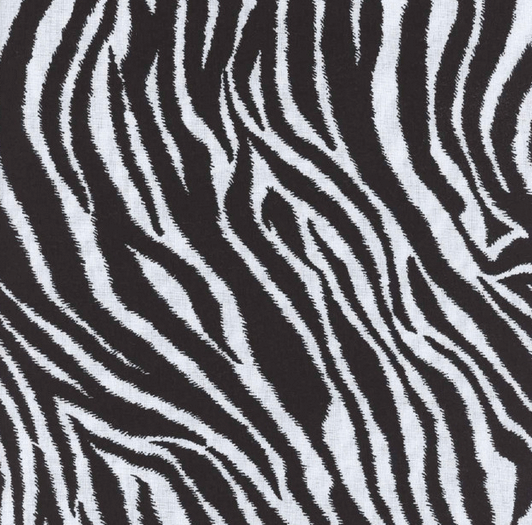 On Safari - Zebra Print - Black/White