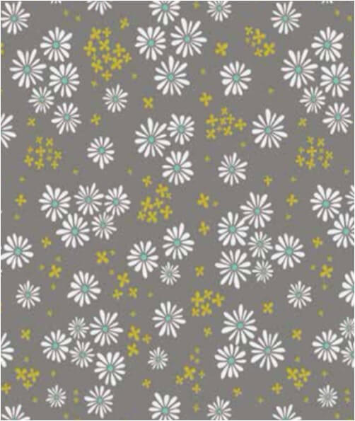 Wildflowers - Daisy Dot - Grey