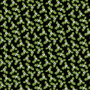 Snow Place Like Home - Tossed Holly - Black (Flannel)