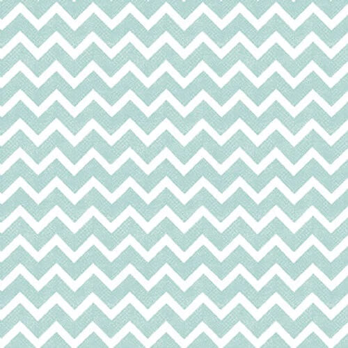 At the Zoo - Zig Zag Stripe - Aqua