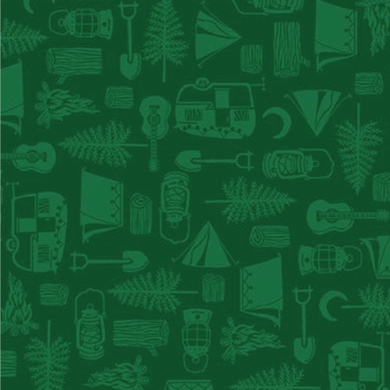 Beneath the Stars - Camping - Green