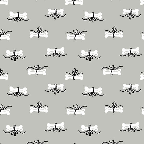 Furry & Bright - Bones - Gray