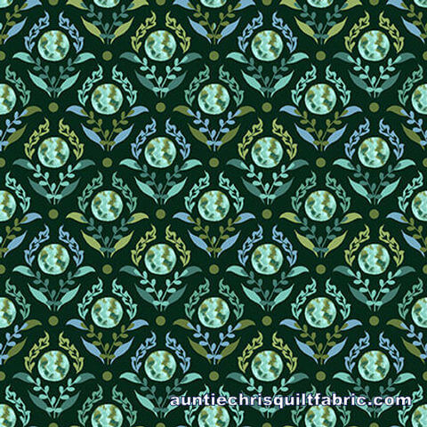 Earth Day Every Day - World Medallions - Dark Green