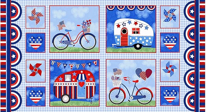 My Happy Place - Patriotic Panel (24" x 42")