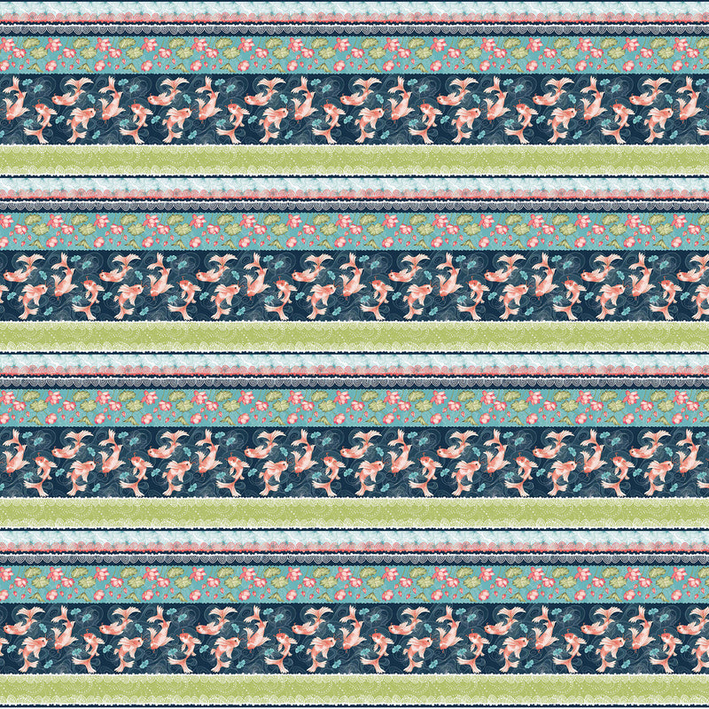 Koi Garden - Border Stripe