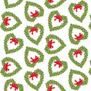 Snow Place Like Home - Tossed Wreaths - White (Flannel)