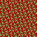 Snow Place Like Home - Tossed Holly - Red (Flannel)