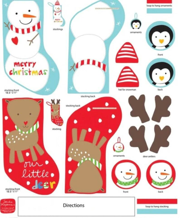 Huggable & Loveable - Stocking Panel