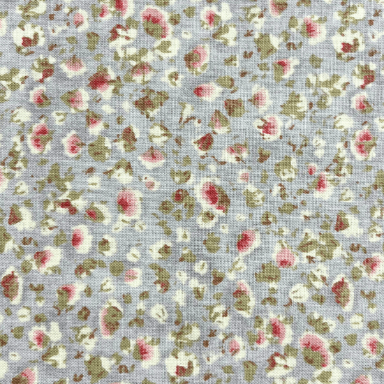 Peony Blossom - Tiny Flowers - Grey