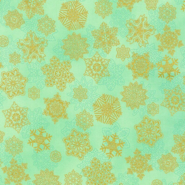 Holiday Flourish - Snowflakes - Mint