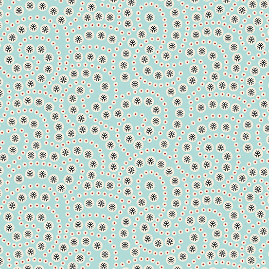 Retro Ho Ho - Snowball Swirl - Arctic Blue