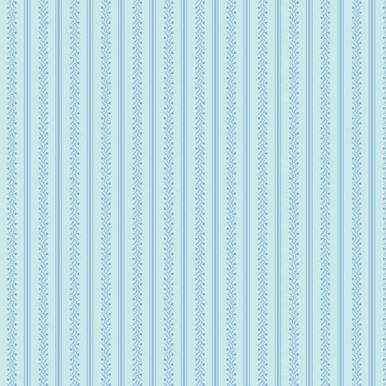 Flowery - Stripe - Blue