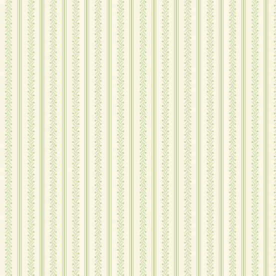 Flowery - Stripe - White