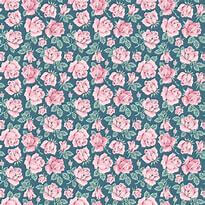 Delightful Department Store - Carol's Roses - Teal