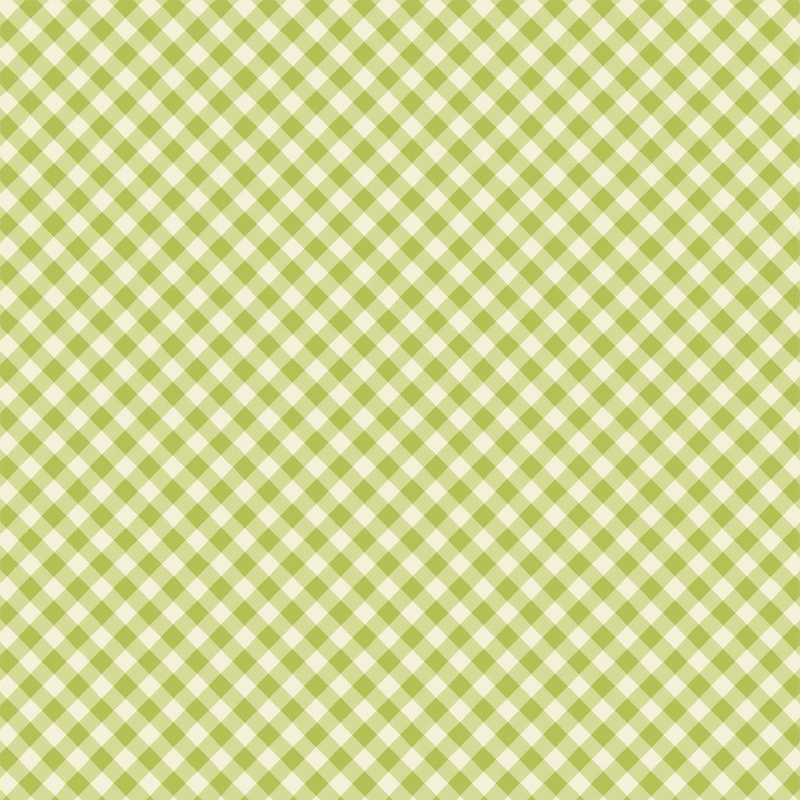 Gingham Picnic - Grass Green