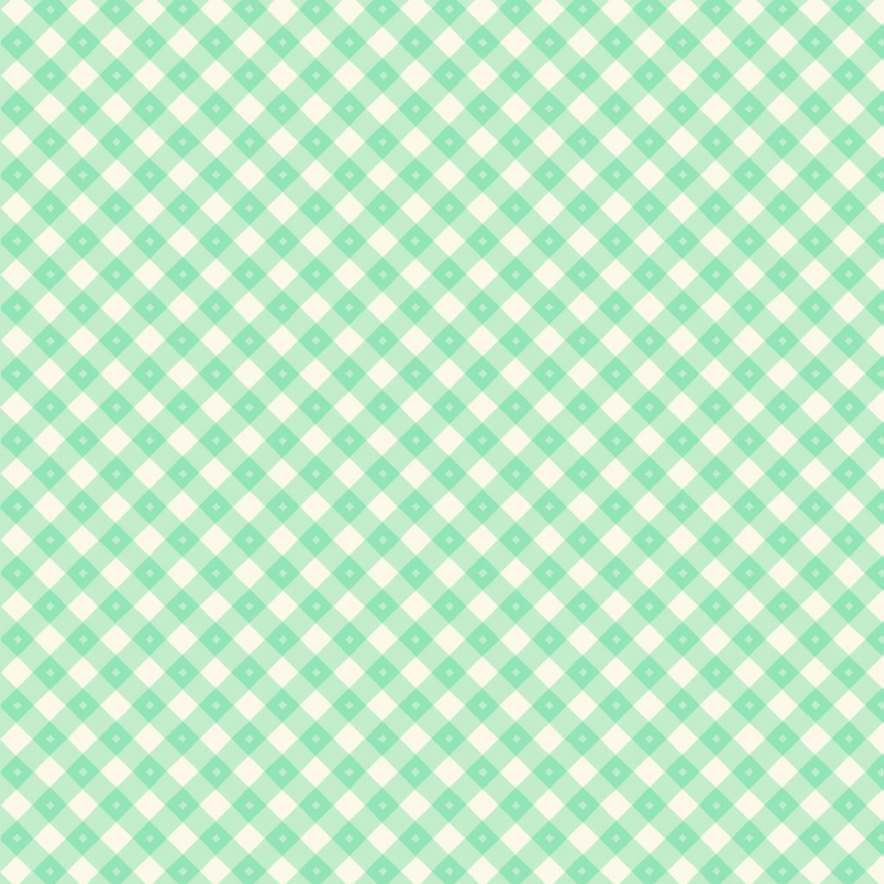 Gingham Picnic - Cool Pool Mint