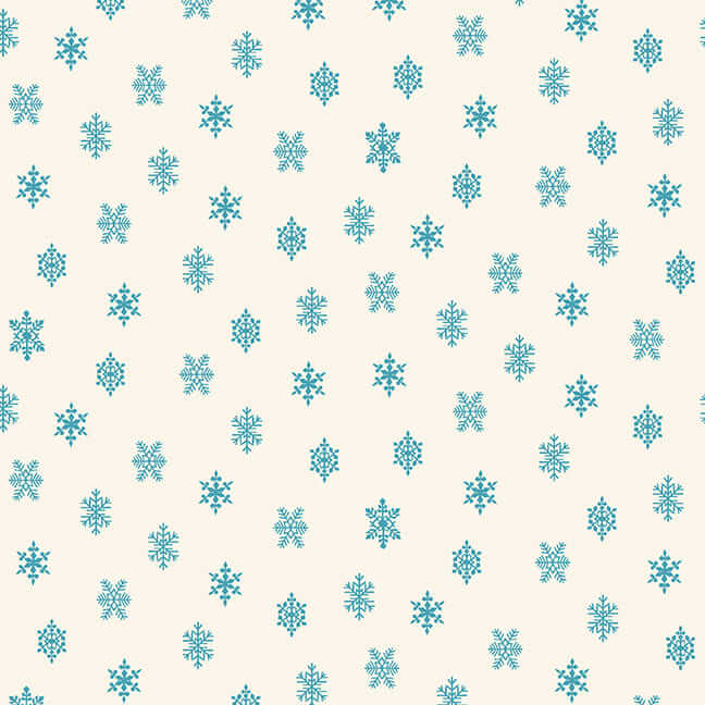 Winter in Snowtown - Snowflakes - Cream