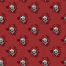 Bucklebury Chintz - Scattered Flowers - Rose Red