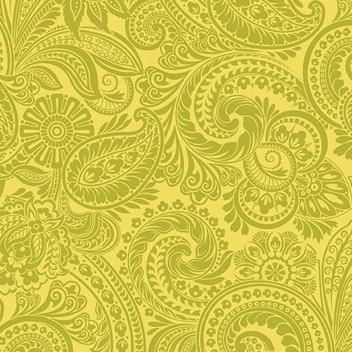 Flower Festival II - Paisley (Lime)