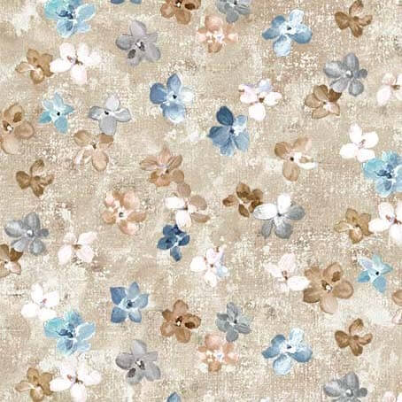 A Painter's Palette - Flower Clusters - Beige