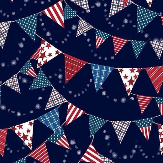 All American - Patriotic Pennants - Navy