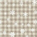 Oh Deer! Winter is Here - Falling Snowflakes - Linen