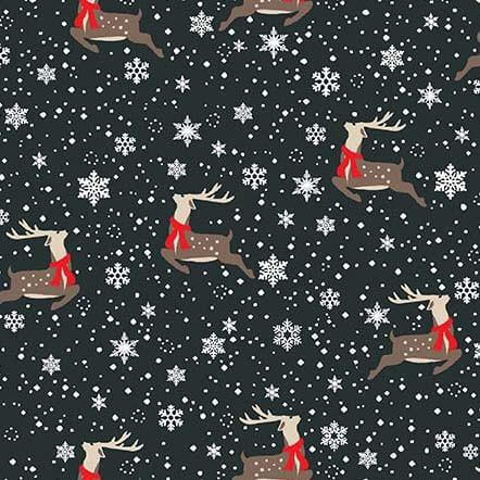 Oh Deer! Winter is Here - Leaping Deer - Gray