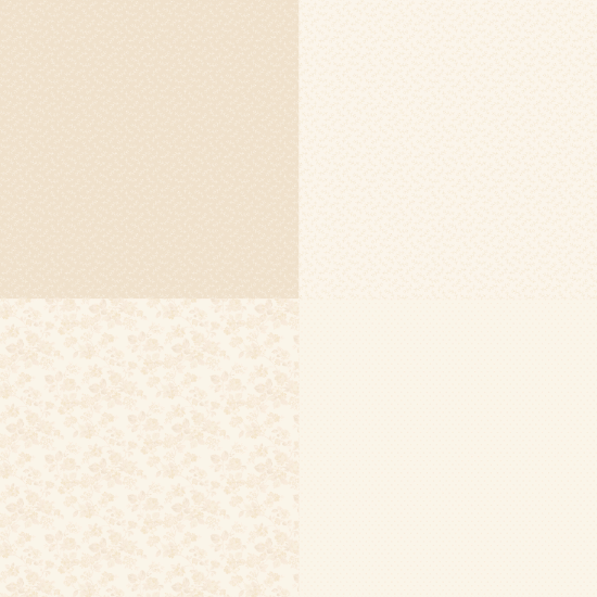 Sweet 16 - Fat Quarter Panel - Cream