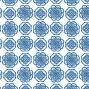 Bluesette - Tile Medallion - White/Blue