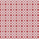 Winter at the Farm - Snowflake Medallion - Red