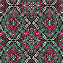 Winterberry Floral - Medallion - Green