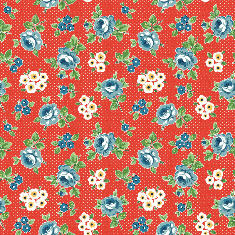 Flower Market - Hand Picked - Red
