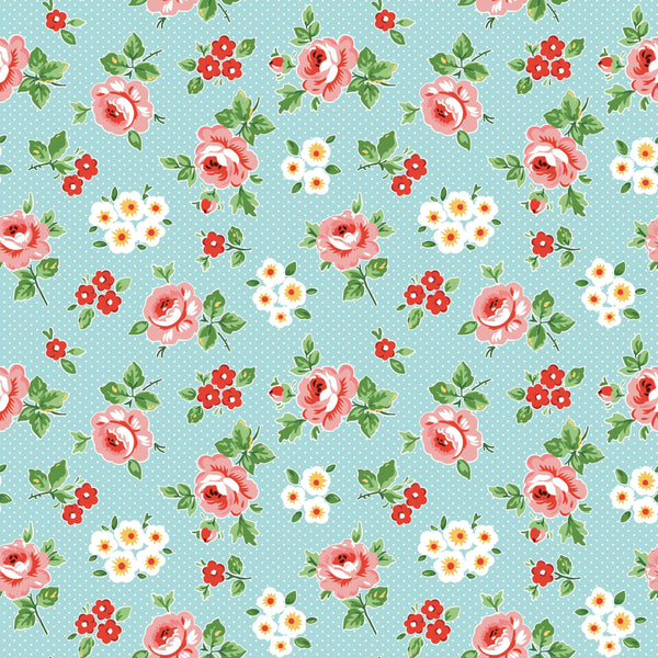 Flower Market - Hand Picked - Blue