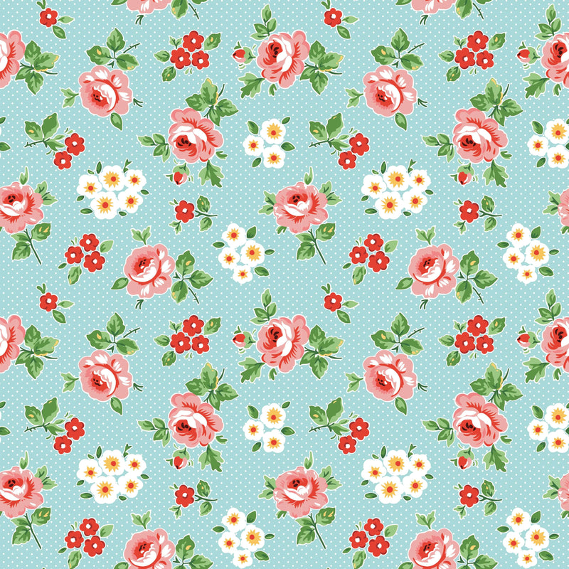 Flower Market - Hand Picked - Blue