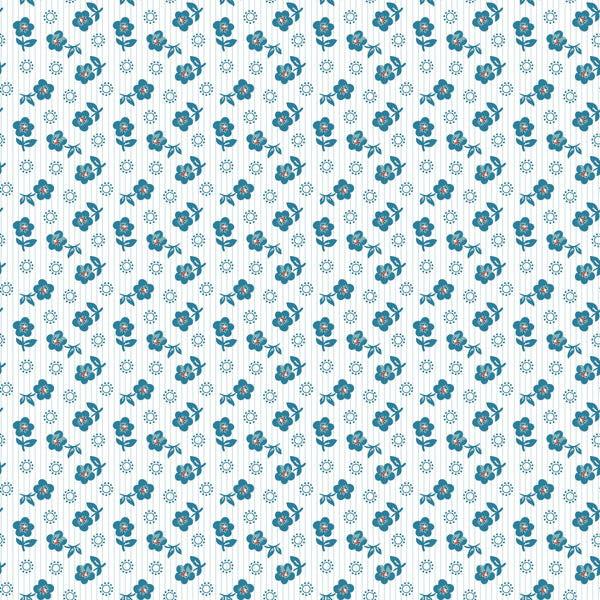 Flower Market - Sugar Petals - Blue