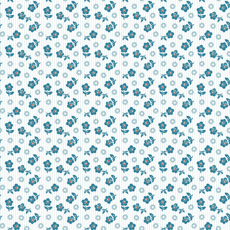 Flower Market - Sugar Petals - Blue
