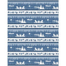 Lake Retreat - Repeating Stripe - Blue