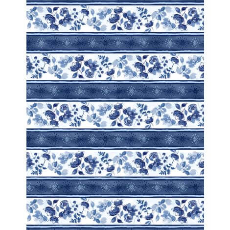 Dreaming in Blue - Repeating Stripe