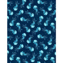Underwater Wonders - Jellyfish - Deep Blue